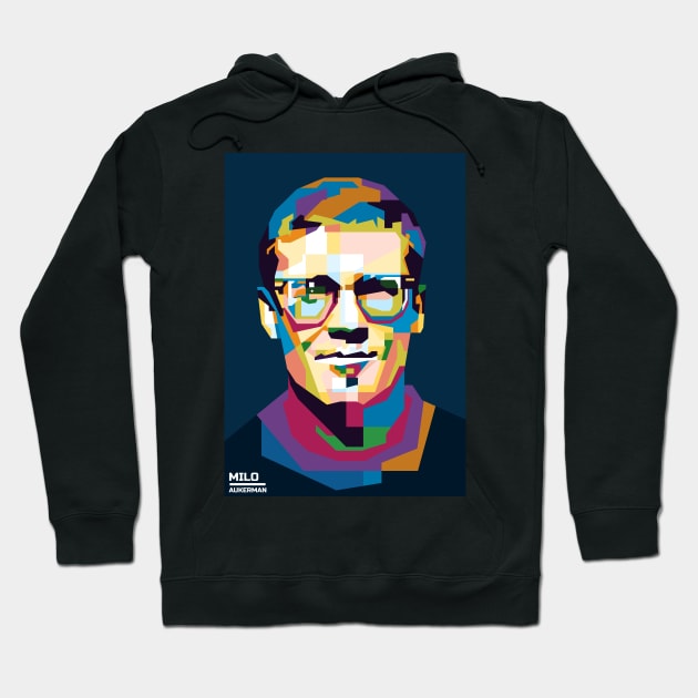 Abstract Milo Aukerman in WPAP Hoodie by smd90